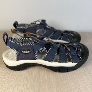 KEEN Whisper Waterproof‎ Sandals Navy Hiking Walking River Sport Shoes 6